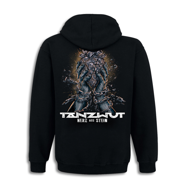 Kapuzenjacke Herz aus Stein